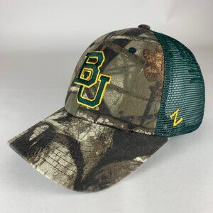 Baylor Bears NCAA Green Camo Zephyr Snapback Trucker Hat